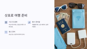 삿포로 여행 준비