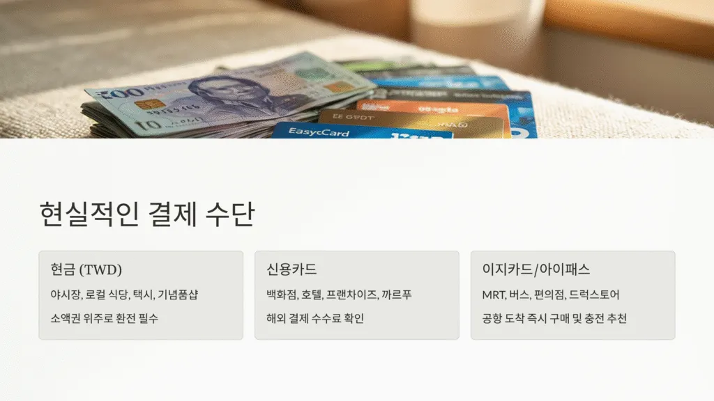 현실적인 결제 수단