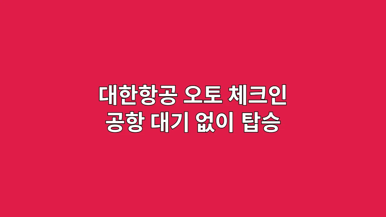 대한항공오토체크인공 1