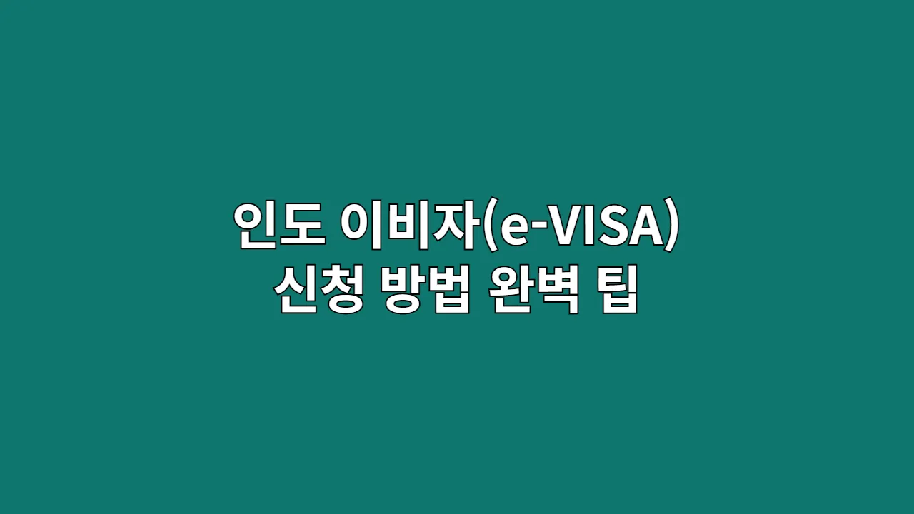 인도이비자eVISA