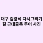 아이들과 대구 김광석 길 다시그리기 근대골목 투어는 사진 필수 코스