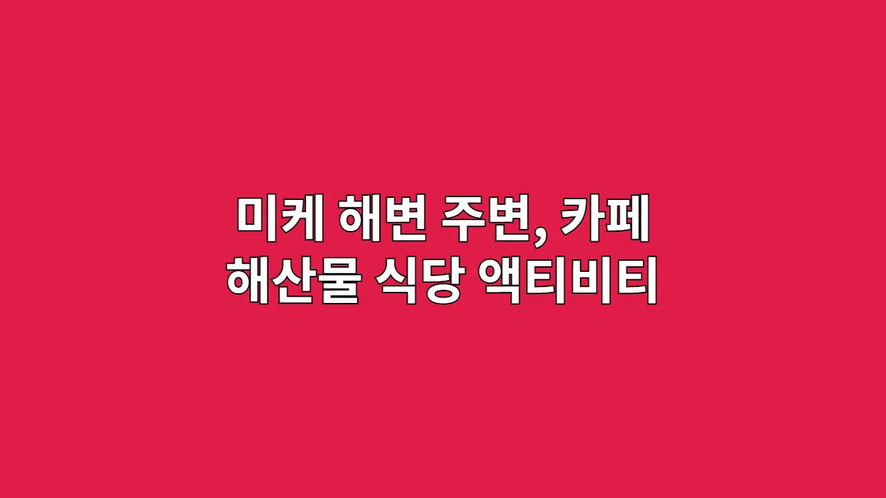 다낭 미케 해변 즐길 거리: 수상 액티비티부터 해산물 맛집까지
