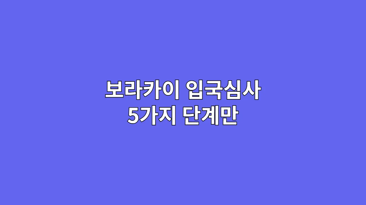 보라카이입국심사5가