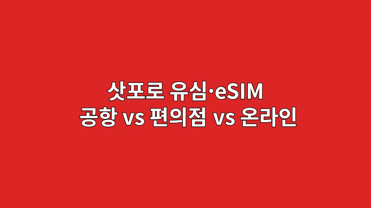 삿포로유심eSIM공