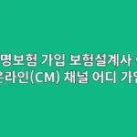생명보험 가입, 보험설계사 vs 온라인(CM) 채널, 어디서 가입해야 유리할까? (헷갈리면 사업비 폭탄 맞아요)