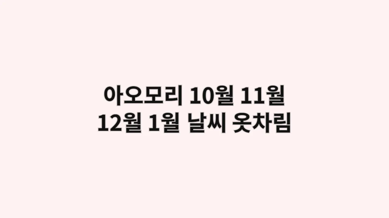 일본 10월, 11월, 12월, 1월 아오모리 날씨와 옷차림, 네부타 축제