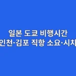 일본 도쿄 비행시간 총정리: 인천·김포 직항 소요·시차 정보