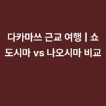 다카마쓰 근교 여행 | 쇼도시마 나오시마 비교