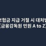 보험금 지급 거절 시 대처법 (금융감독원 민원 A to Z)