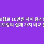 월 보험료 10만원 차이, 종신보험과 정기보험의 실제 가치 비교 분석