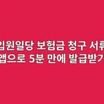 입원일당 보험금 청구 서류, 앱으로 5분 만에 발급받기