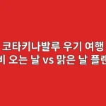 코타키나발루 우기 여행 코스: 비 오는 날 vs 맑은 날 플랜 B