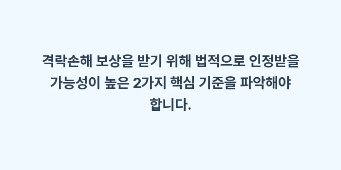 격락손해 보상: 격락손해 보상을 받기 위해... (1)