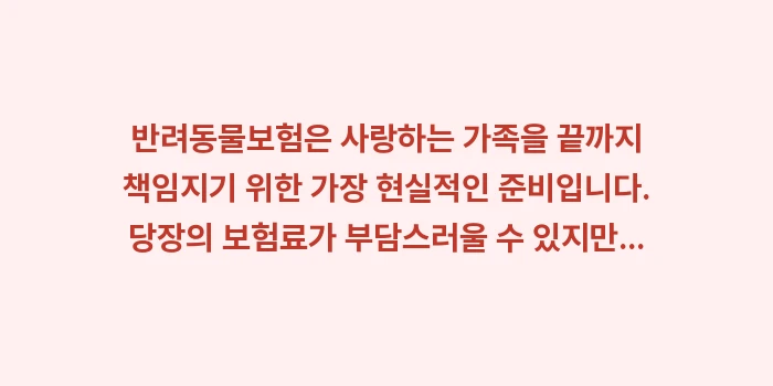 반려동물보험: 반려동물보험은 사랑하는 가족... (2)