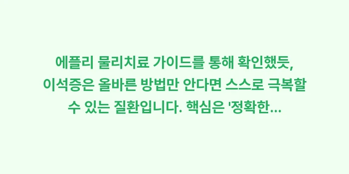 에플리 물리치료 가이드: 에플리 물리치료 가이드를 통... (2)