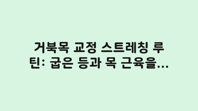 fhp correction stretching exercises