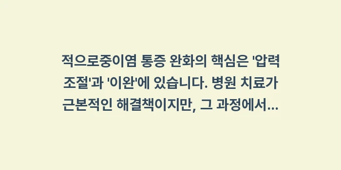 중이염 통증 완화: 적으로중이염 통증 완화의 핵... (2)