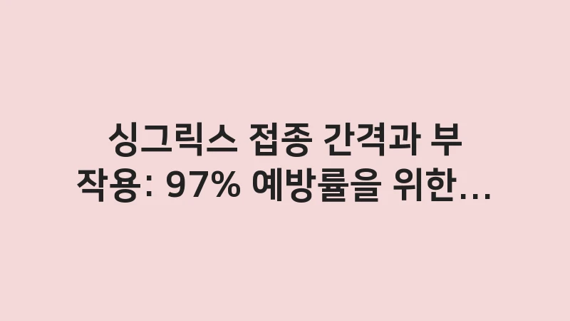 shingrix vaccine side effects 1