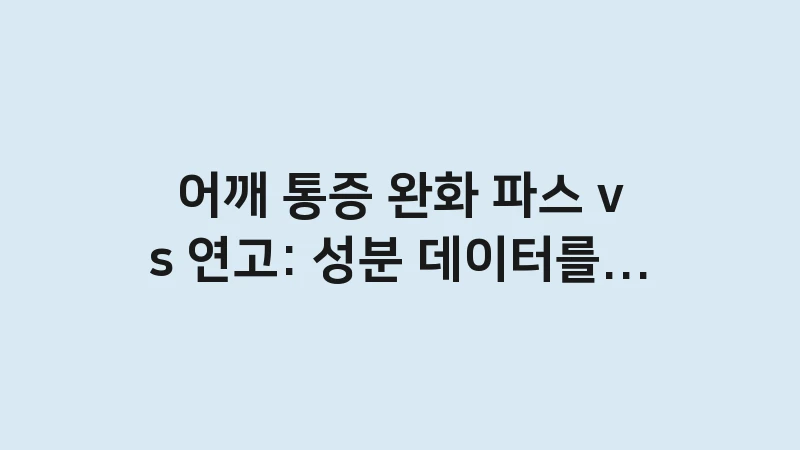 shoulder pain patch vs ointment 1