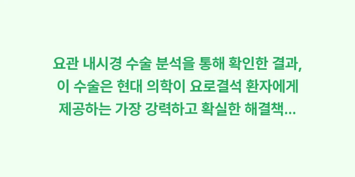 요관 내시경 수술 분석: 요관 내시경 수술 분석을 통... (2)