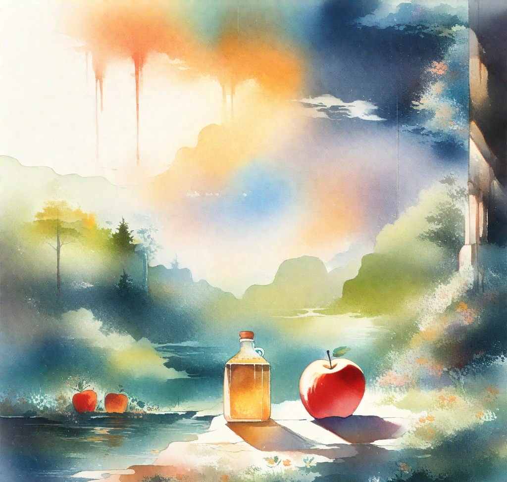 apple cider vinegar glucose guide infographic explaining the fermentation process 1