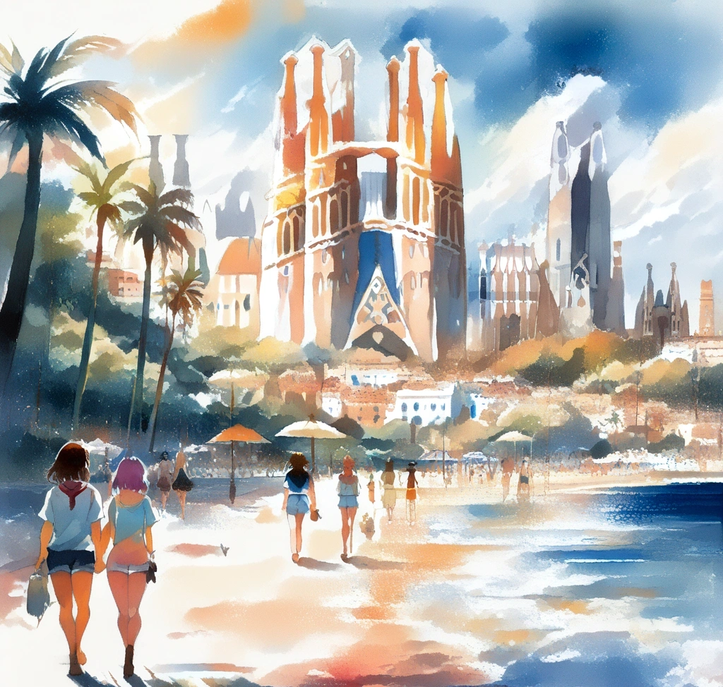 barcelona weather safety travelers in light shortsleeved clothes 1