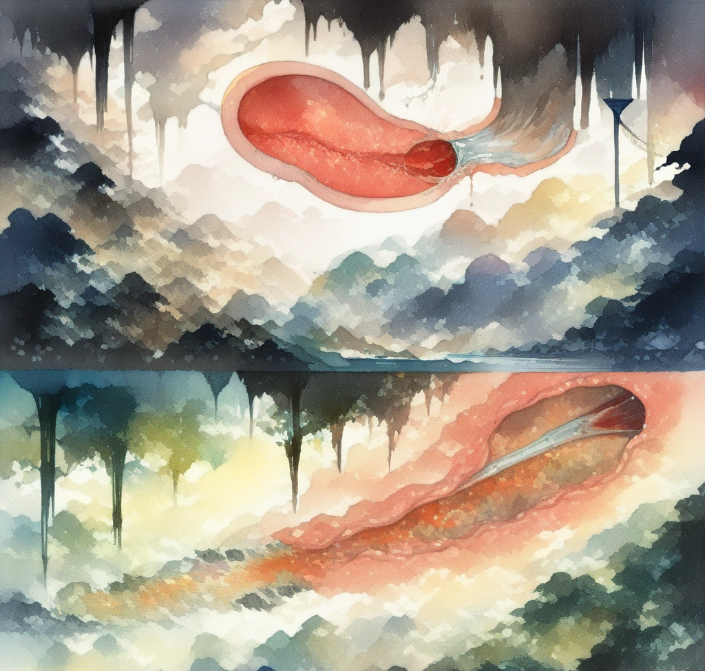 cystitis ecosystem recovery a detailed medical illustration showing 1