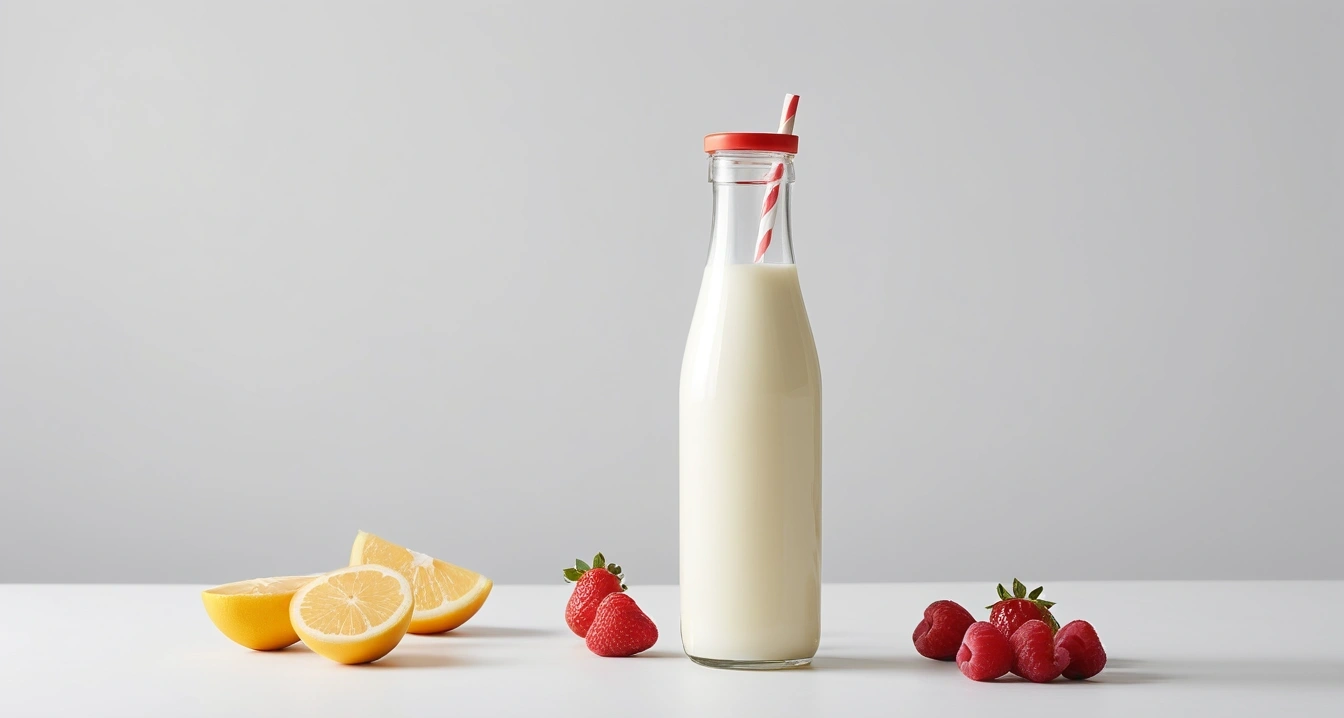 concept of spoiled milk a clean minimali 1