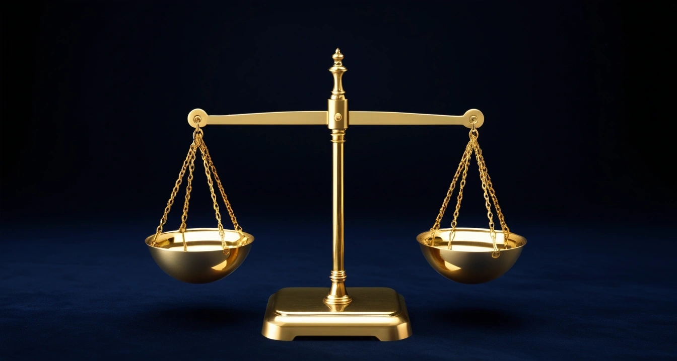 concept of an elegant brass balance scal 1