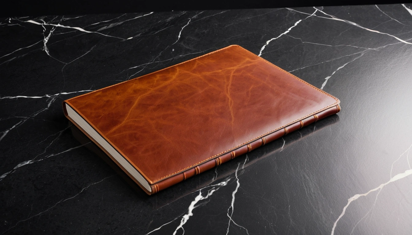1 a blank leather portfolio re 2