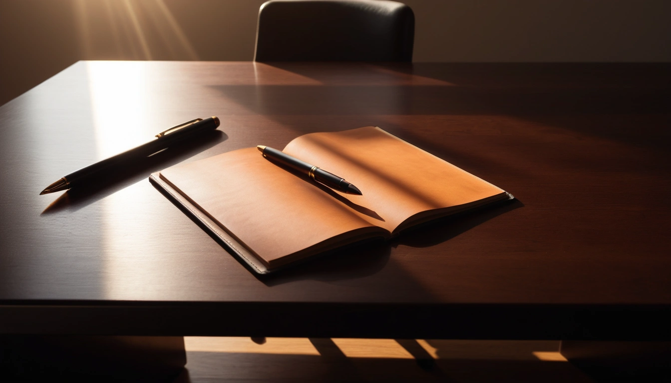 1 leather portfolio with sleek 2