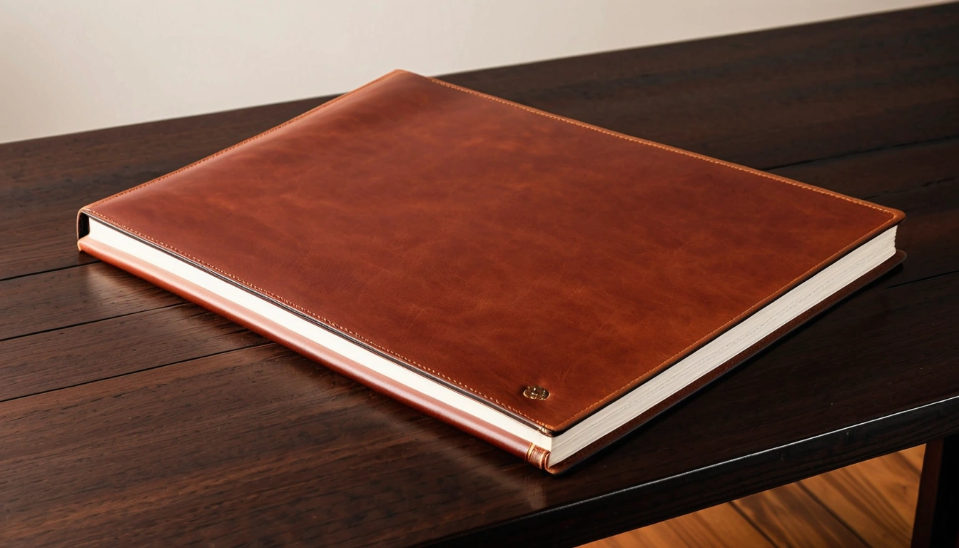 2 a blank leather portfolio re 2