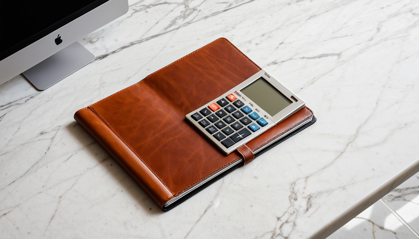 2024 a blank leather portfolio an 3