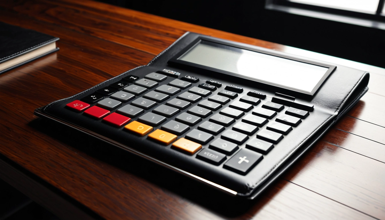 2025 a modern metallic calculator 1 2