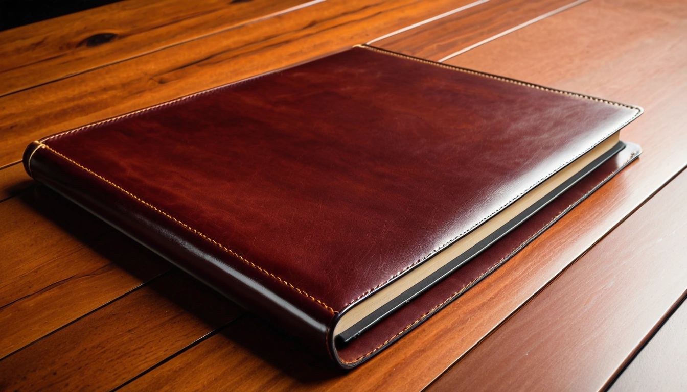 25 a blank leather portfolio re 2