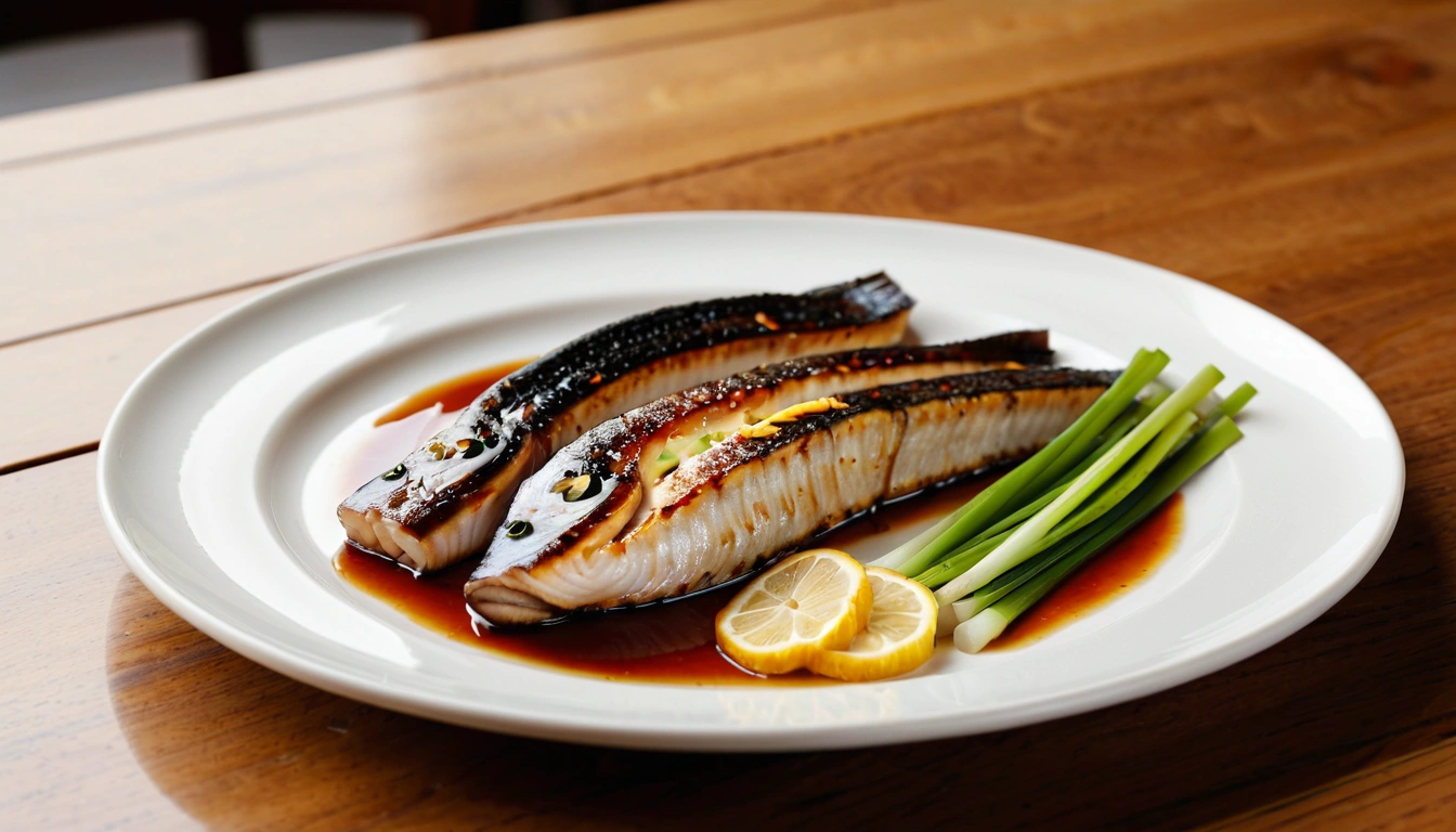 8 grilled freshwater eel on a 1