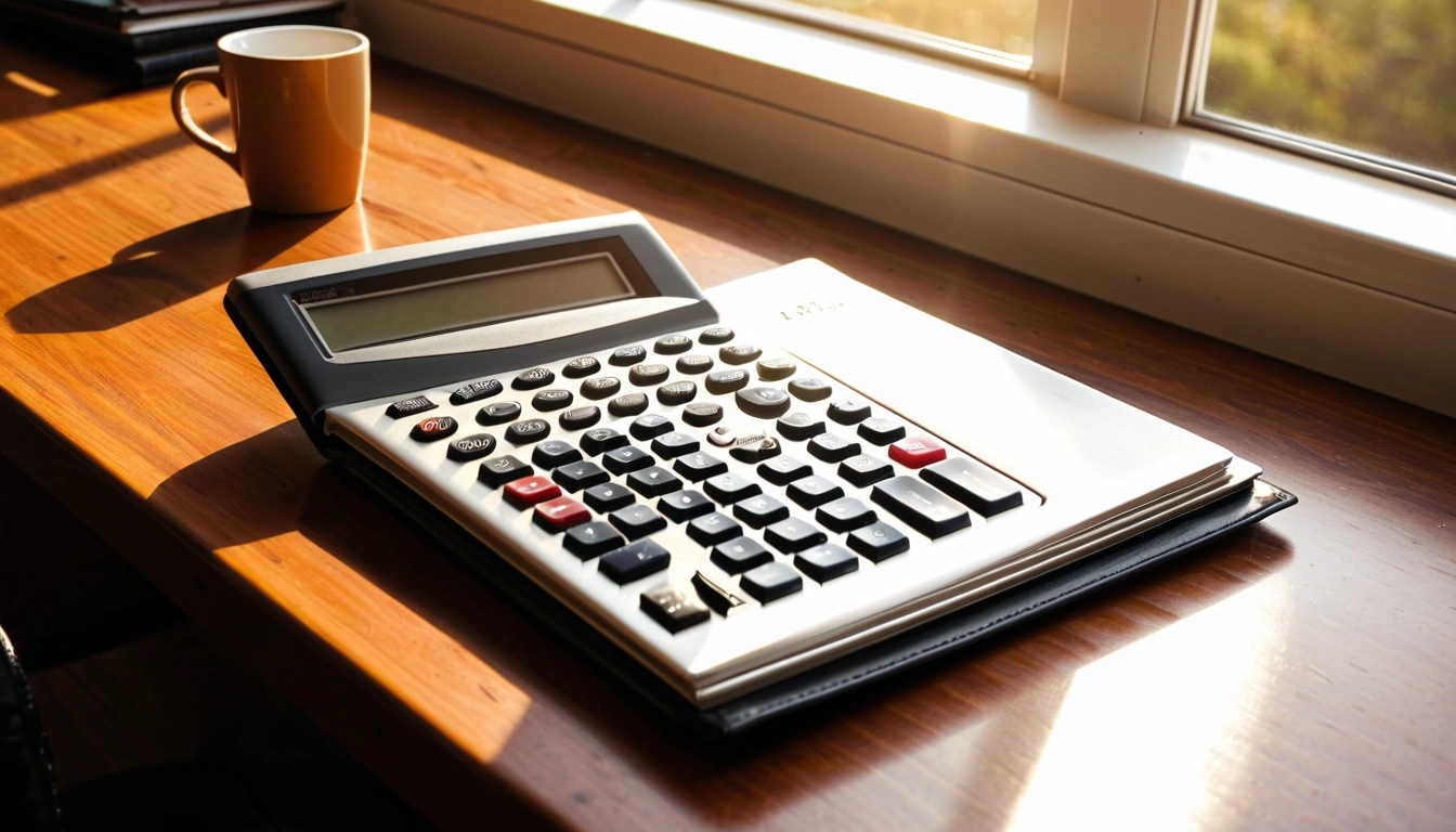 92 a modern metallic calculator 1 1