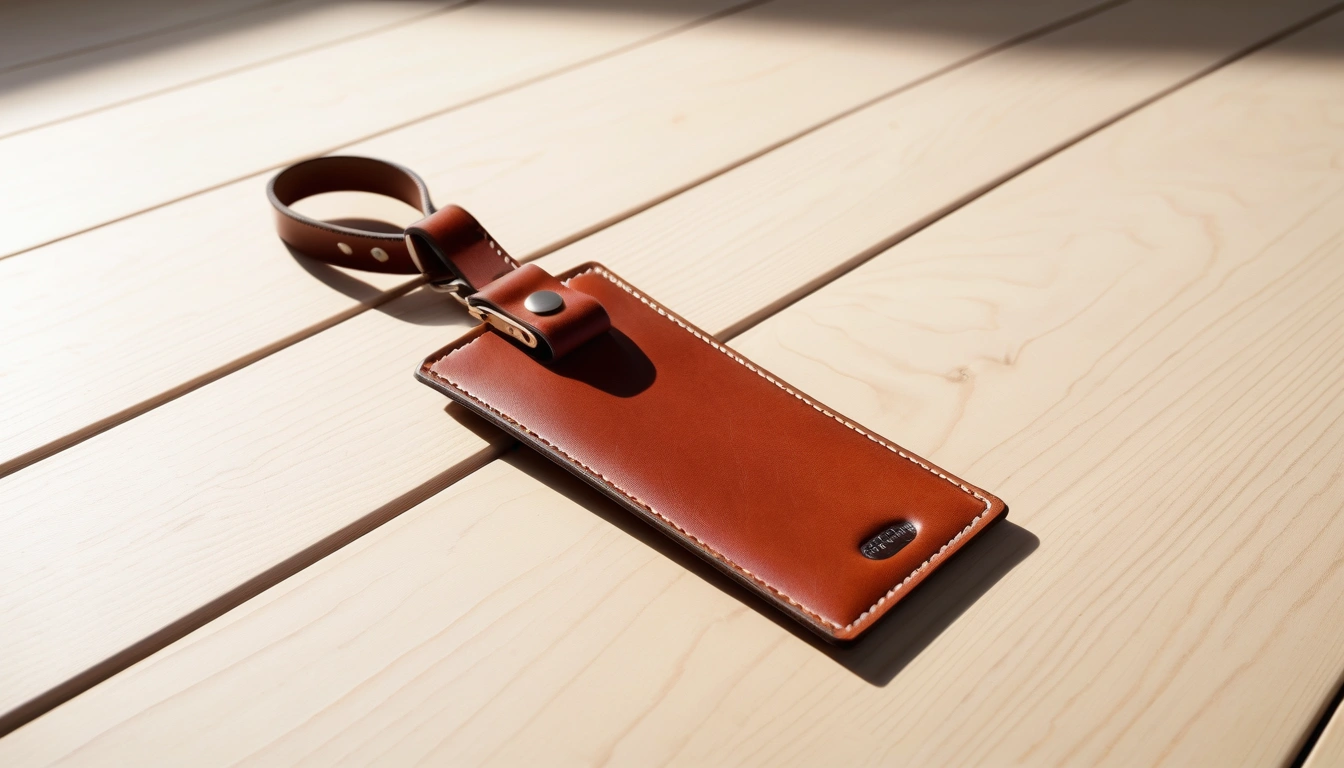 a polished vintage leather holder a slee 2