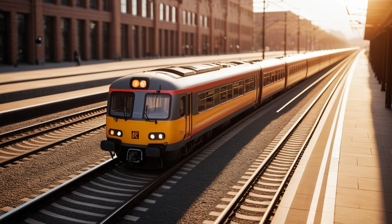 a sleek modern high speed express train 3
