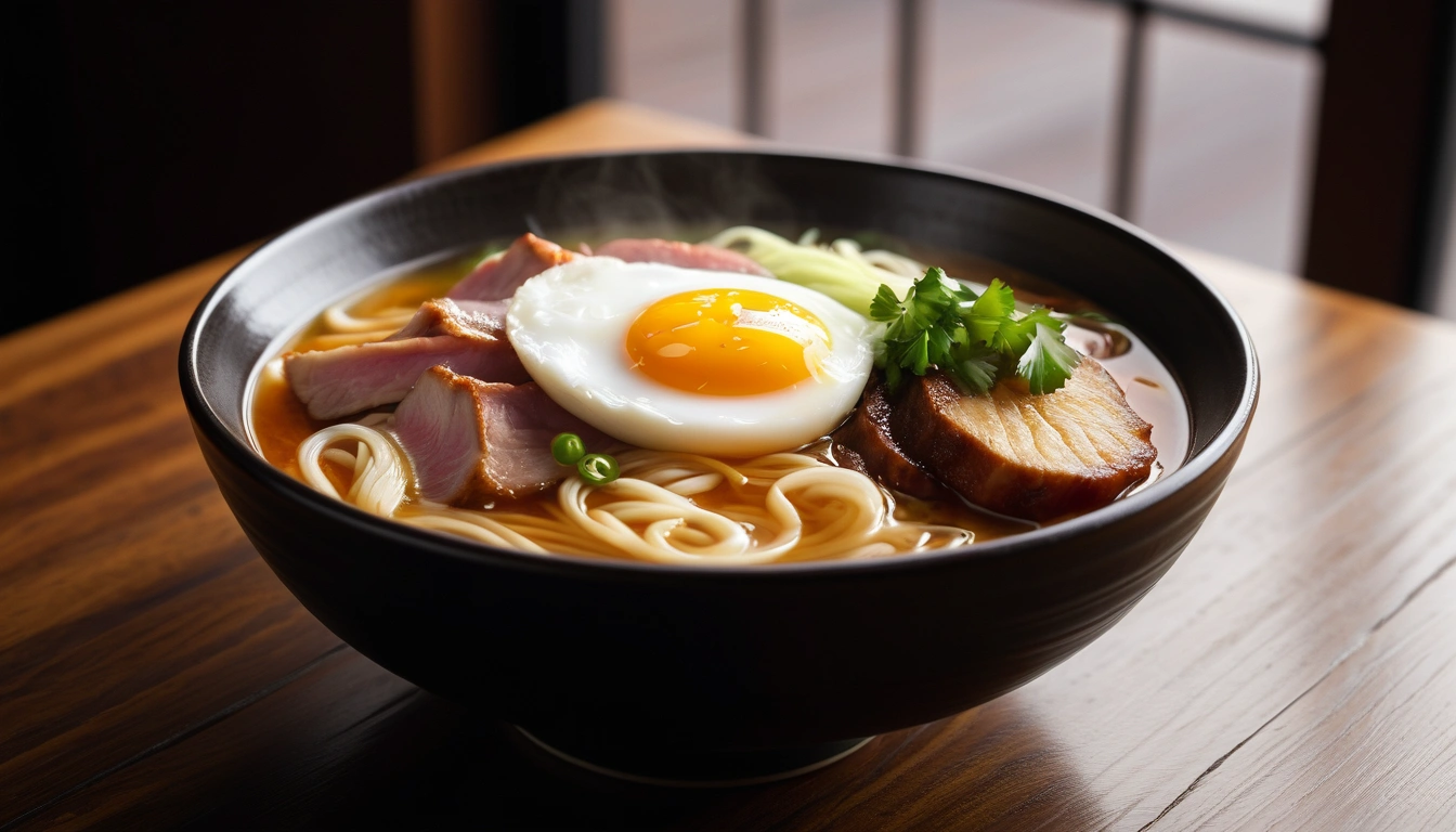 a steaming bowl of authentic japanese ra 3