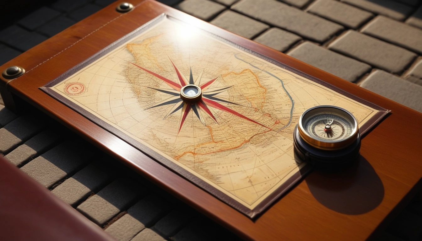 a vintage leather a minimalist map textu 2