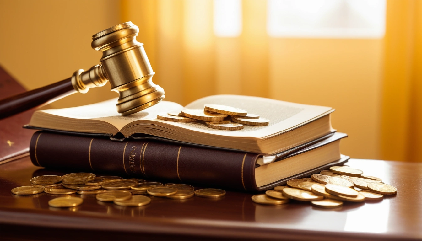 concept of an antique brass gavel a pris 1 1