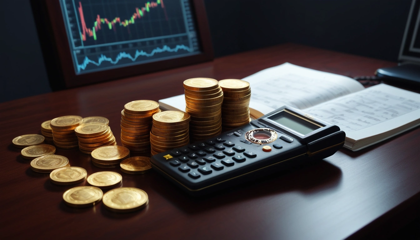concept of stacked gold coins a premium 3