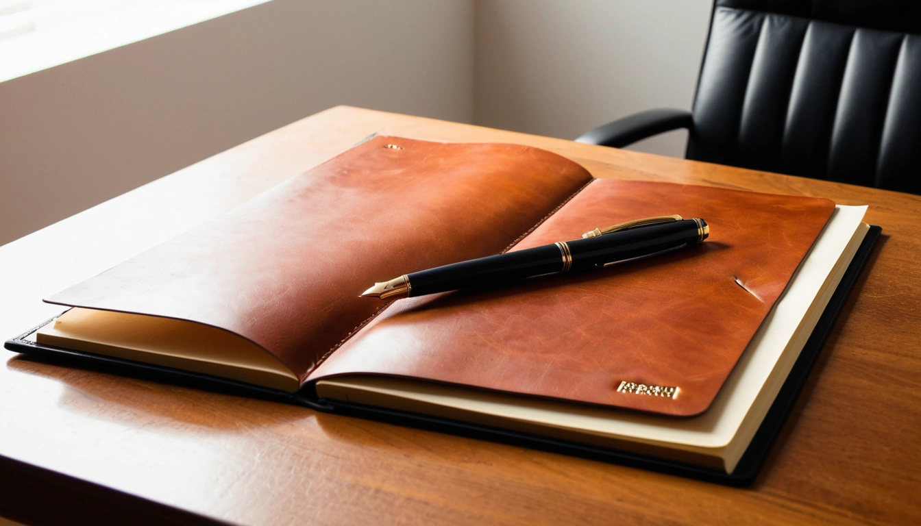 cost effecti a blank leather portfolio pl 2