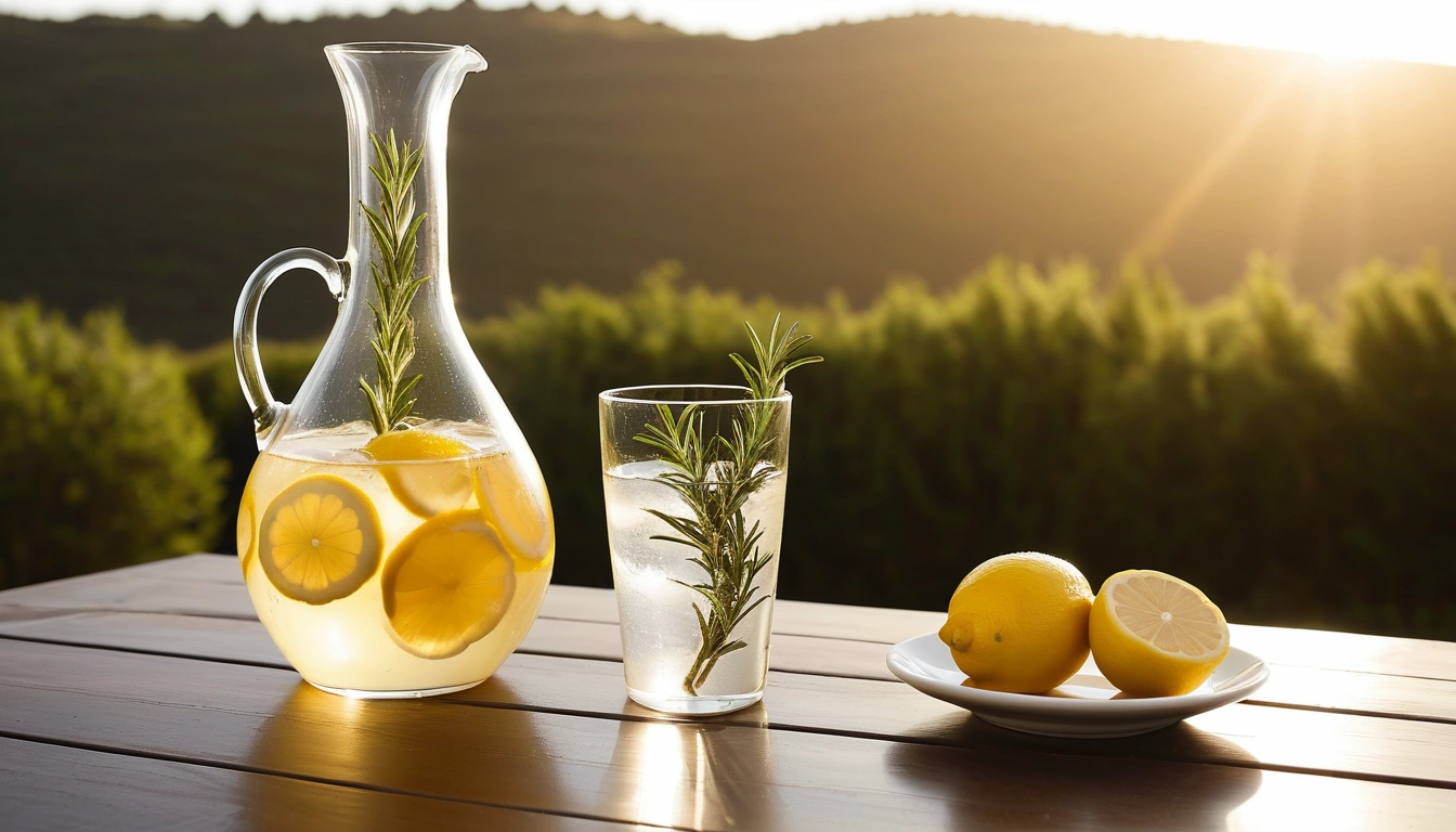 glutathione clear glass carafe with infu 3