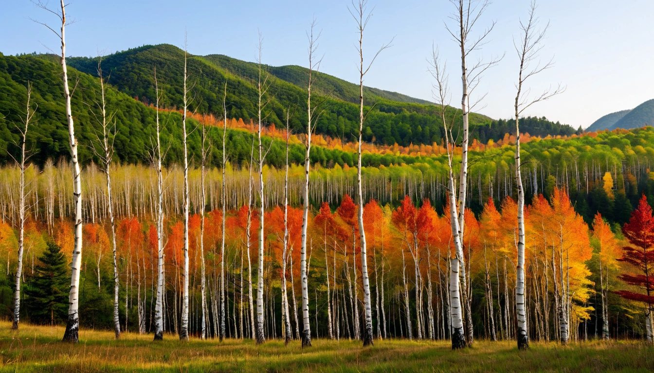 hoengseong b a pristine birch forest in g 1