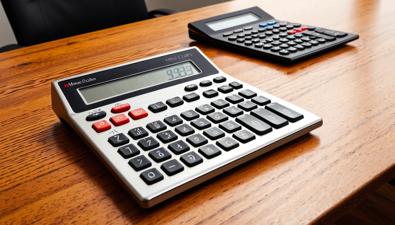 ibk a modern metallic calculator 1