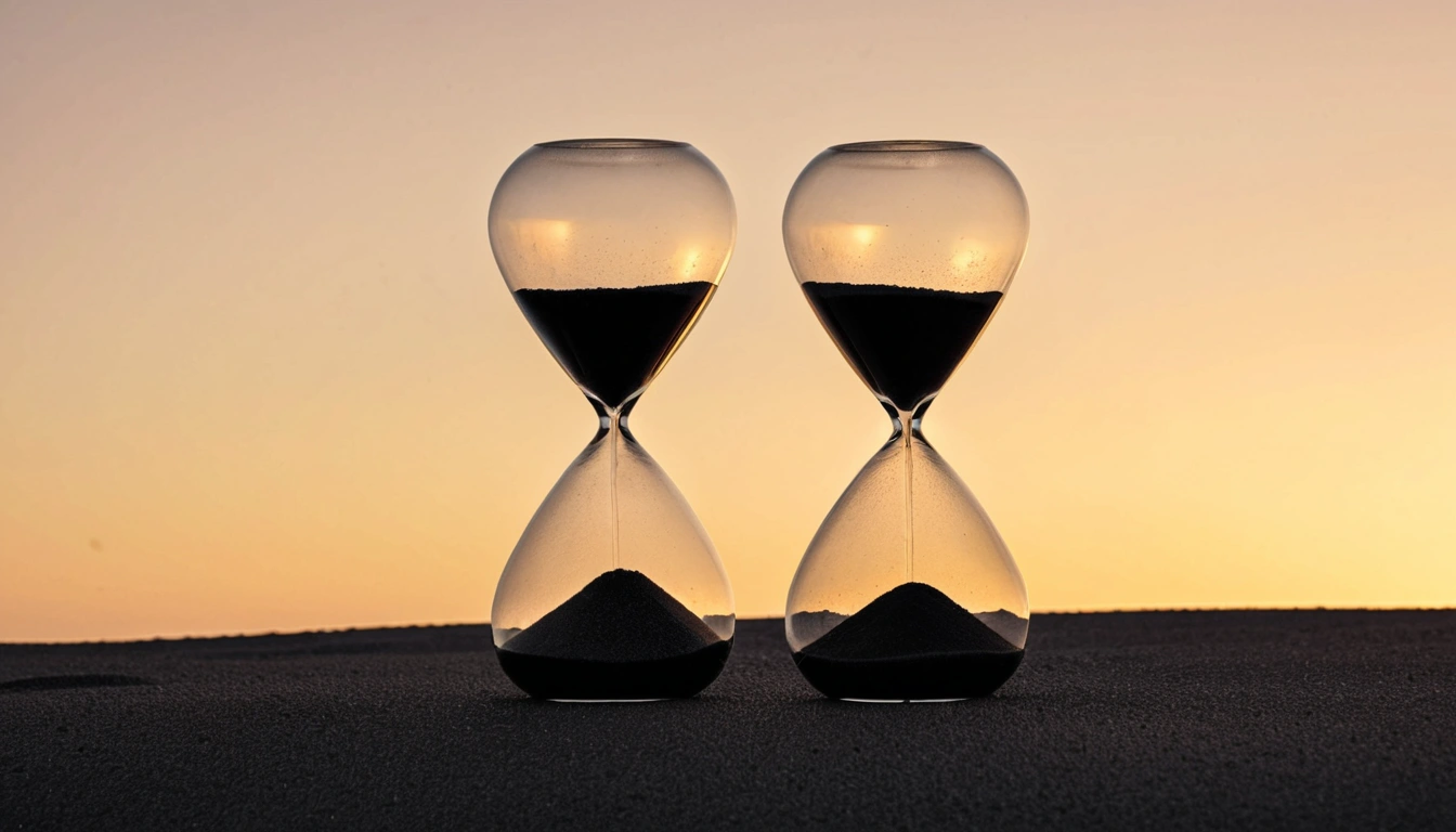 jtbc a minimalist hourglass with 3