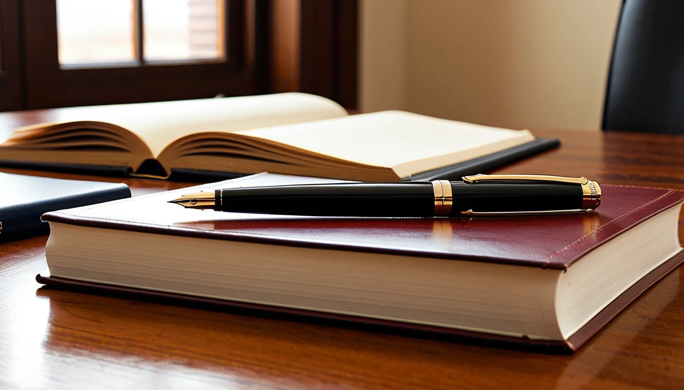 law basic in a sleek fountain pen resting 2