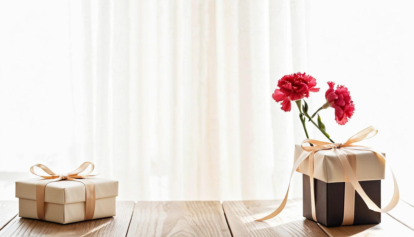 may greeting a beautifully wrapped gift b 3